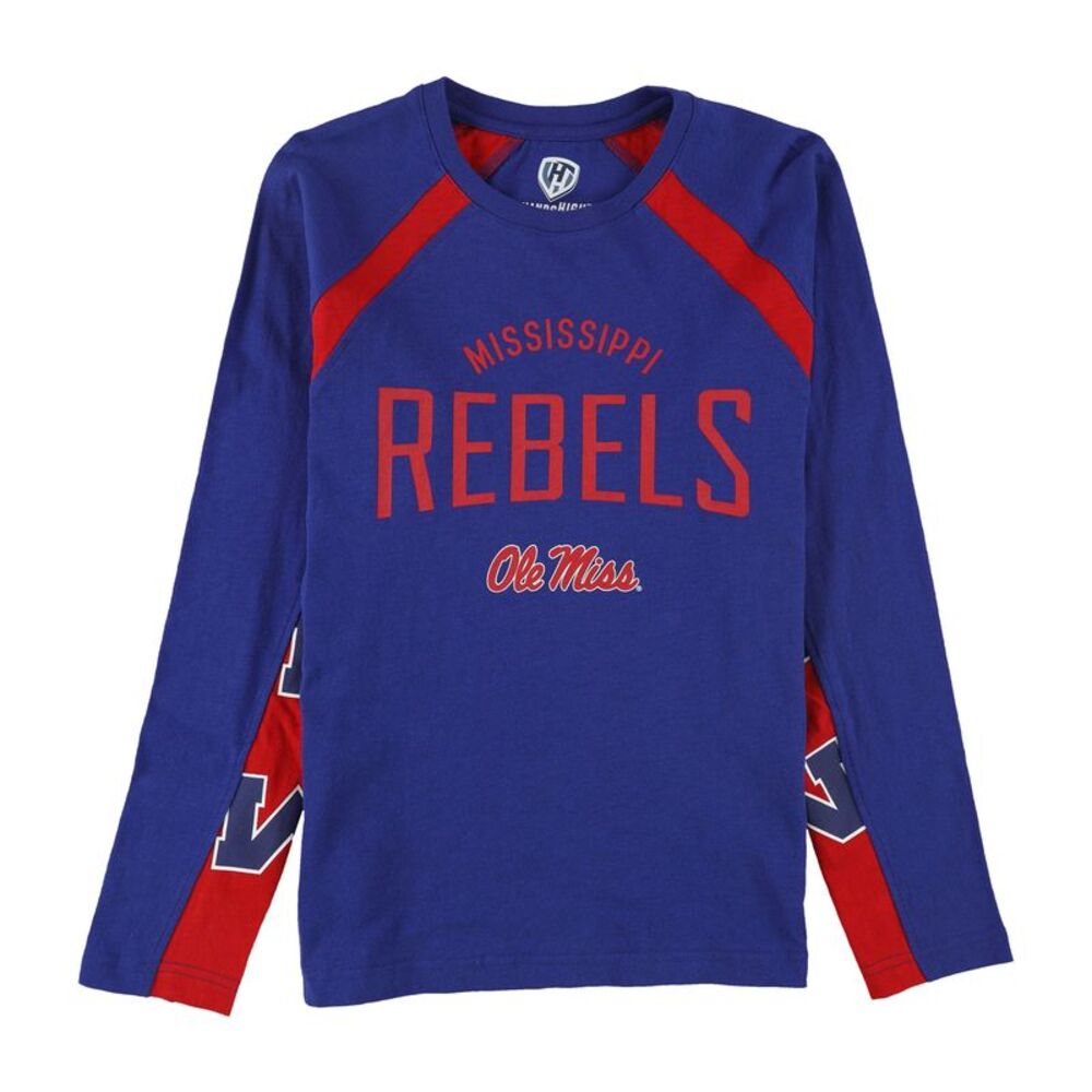 Hands High Boys Big Kids Ole Miss Rebels Colorblock Graphic T-Shirt, NWT